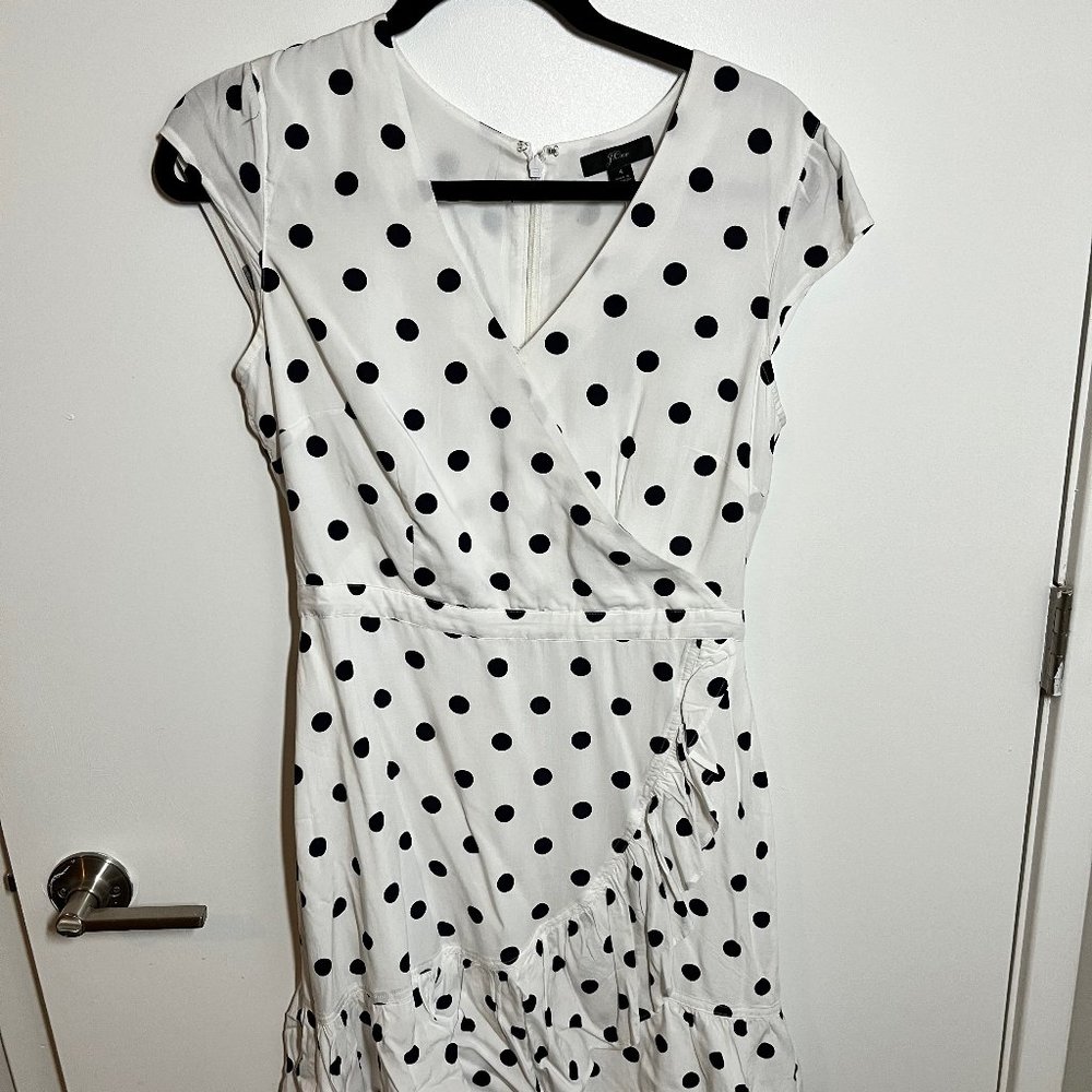 J. Crew polka dot dress